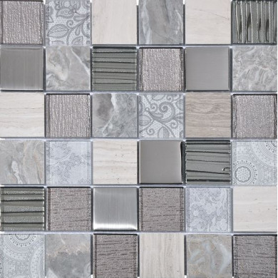 Стъклокерамична мозайка Elements Grey