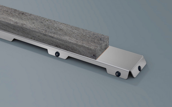 Комплект линеен сифон с решетка NATURAL STONE за монтаж с естествен камък