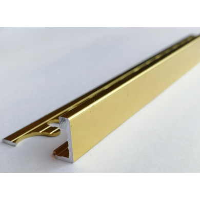 PROTERMINAL PTBO 10 Алуминиев ъглов профил злато гланц 10 мм