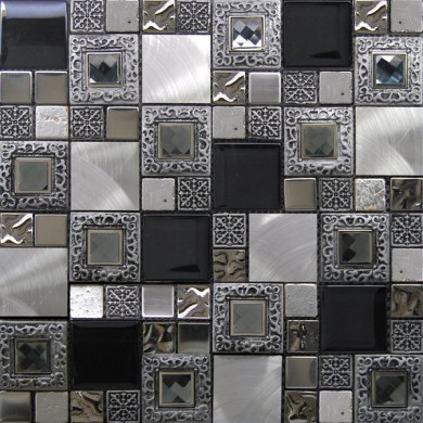 Стъклокерамична мозайка EXCLUSIVE Frame Silver