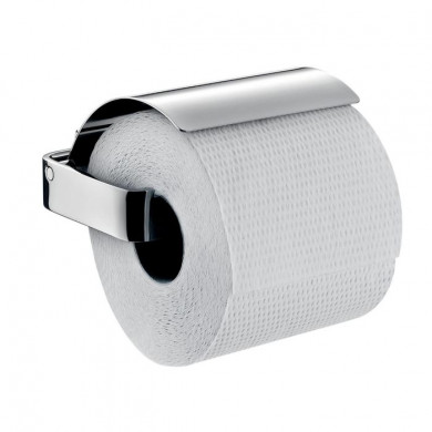Аксесоари за баня хром: държач за тоалетна хартия с капак LOFT - хром
